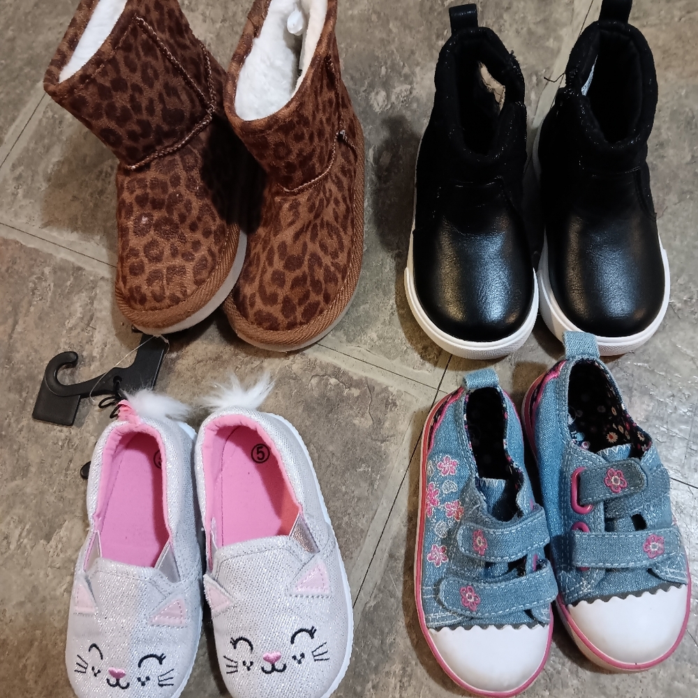 nwt and euc 4 pair toddler shoe lot
